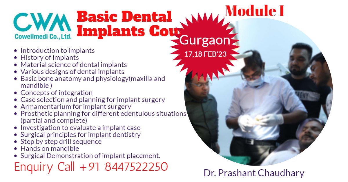 Dental Implant Courses In Gurgaon, Delhi NCR, India | Best Implantology